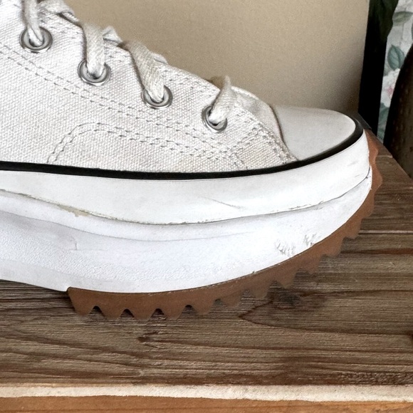 Converse Run Star Hike Hi Top Platform Sneaker - White / Black / Gum  Size 7.5 - Picture 9 of 16